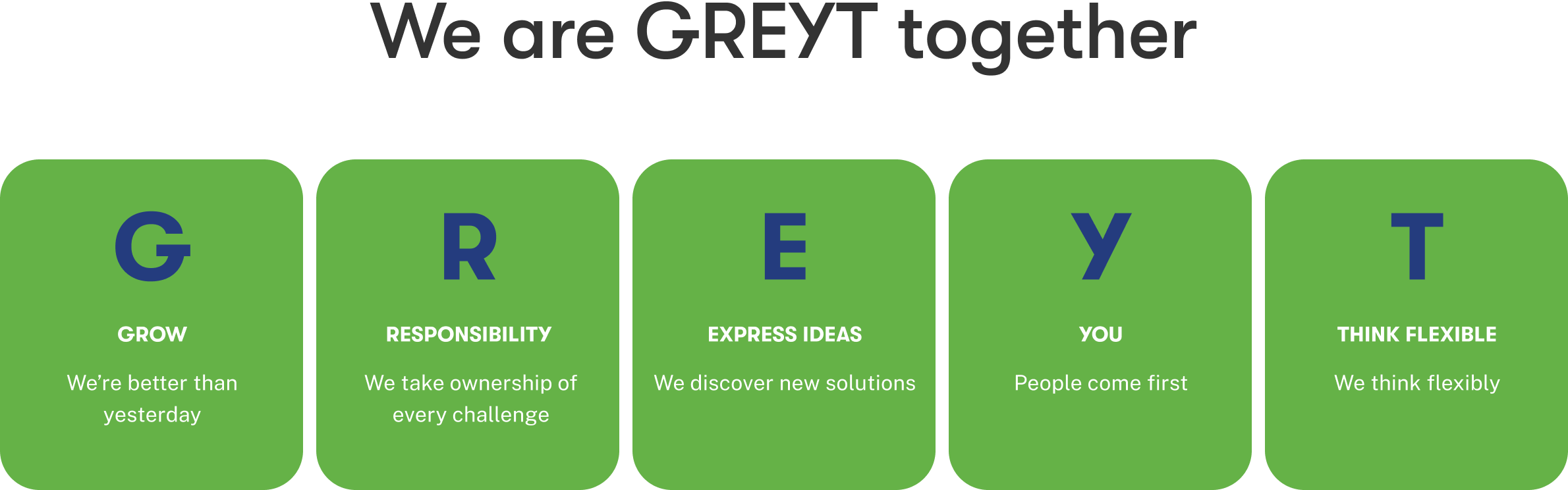 We are GREYT together